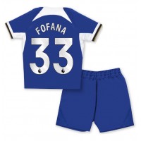 Fotbalové Dres Chelsea Wesley Fofana #33 Dětské Domácí 2023-24 Krátký Rukáv (+ trenýrky)